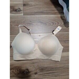 Truekind supportive comfort wireless shaping bra beige 3X NWT